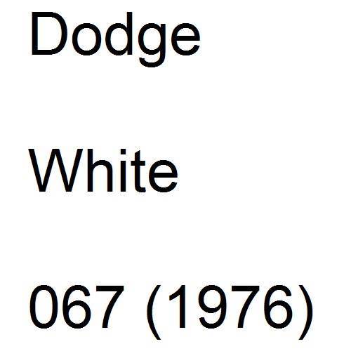 Dodge, White, 067 (1976).